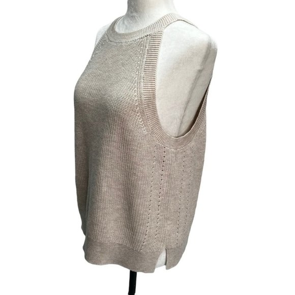 ♥️SOLD♥️𝅺Gentle Fawn Jasper Halter Neck Ribbed Strappy Crochet Top Cream Size L - Picture 6 of 10